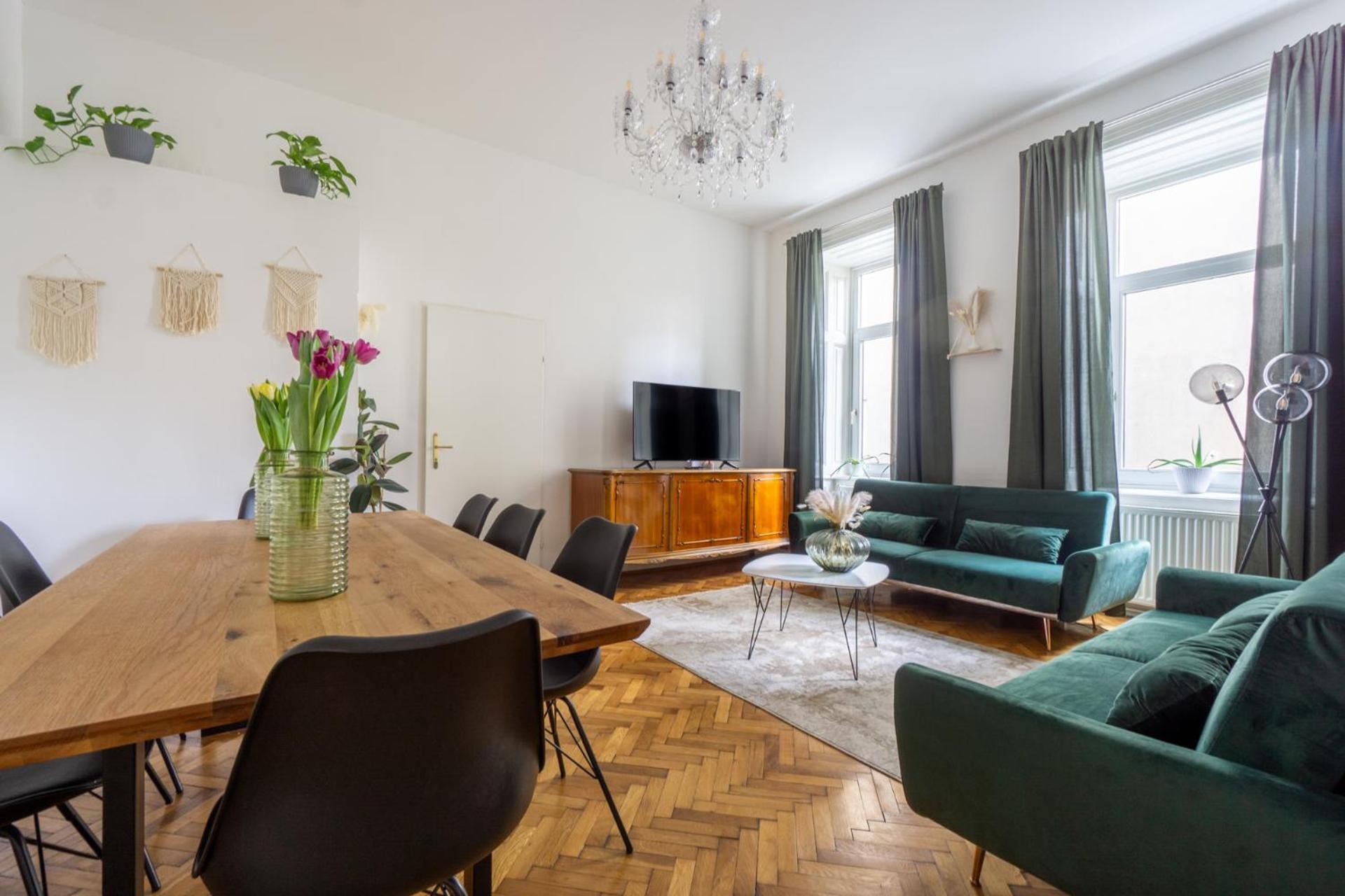 Central Apartment In Viennese Old Building Buitenkant foto